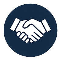 Integrity – handshake icon symbolizing honest service at All Comfort Air